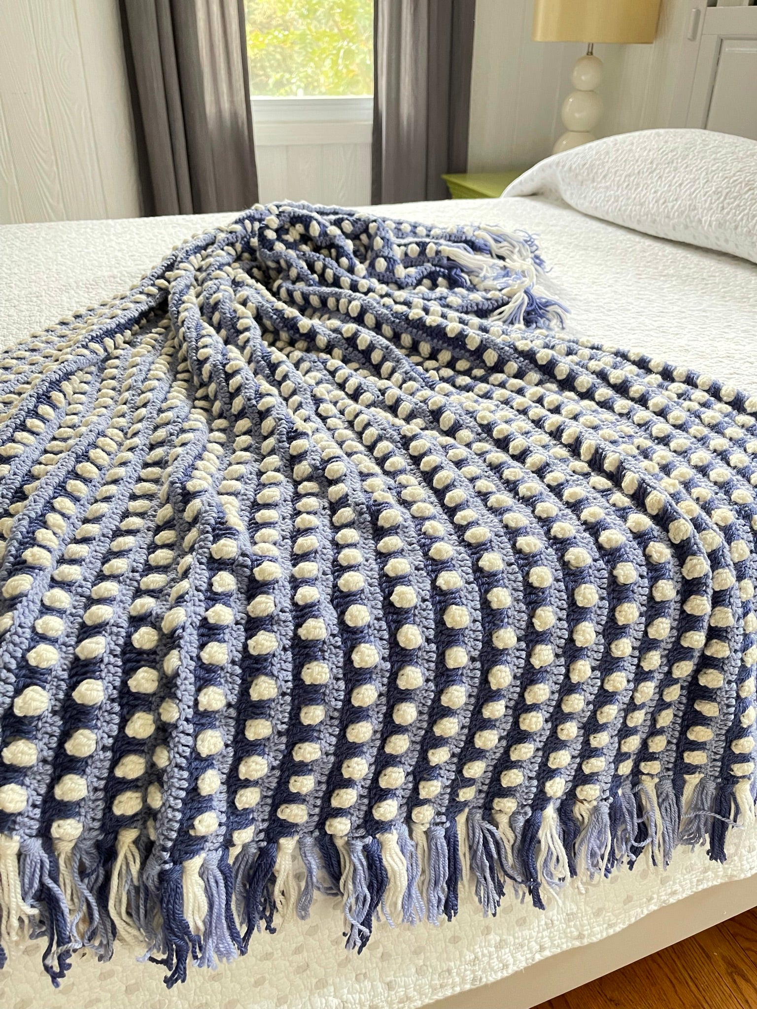 Snowfall Afghan – One-of-a-Kind, Only One Available – Maggie's Crochet