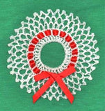 Wreath and Candy Cane Ornaments Crochet Pattern - Maggie's Crochet