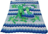 Frolicking Frogs Afghan, Pillow and Toy Crochet Patterns - Maggie's Crochet