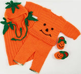 Precious Pumpkin Romper Set Crochet Pattern - Maggie's Crochet