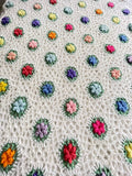 Popcorn Hexagons Afghan Crochet Pattern PDF Download
