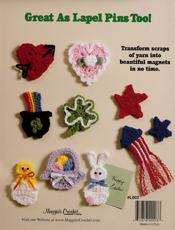 Holiday Fridgies Crochet Pattern Leaflet