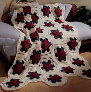 Victorian Rose Afghan Crochet Pattern - Maggie's Crochet