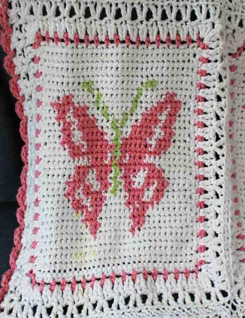 Afghan Crochet Pattern Butterfly Afghan Pattern Granny Square