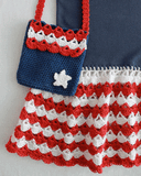 Patriotic T-Shirt Dress And Purse Crochet Patterns - Maggie's Crochet