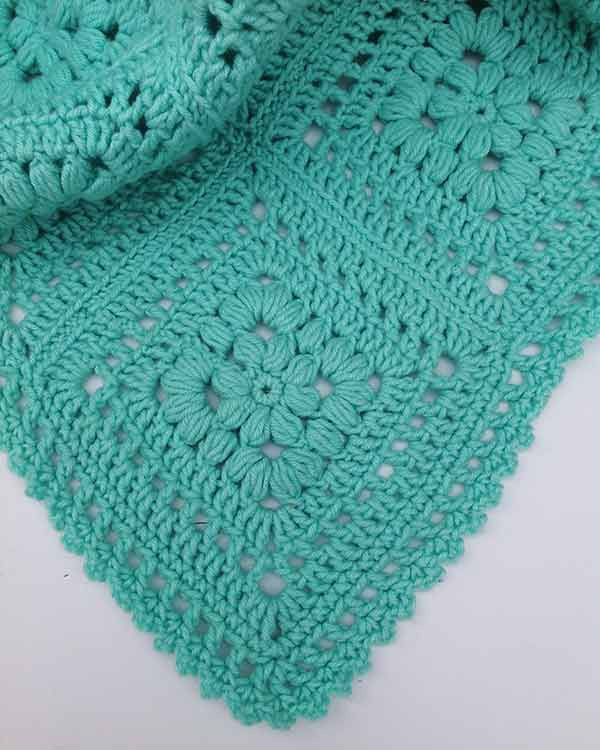Baby Puff Square Afghan Crochet Pattern - Maggie's Crochet