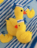 Sailing Duckies Afghan, Pillow and Toy Crochet Patterns - Maggie's Crochet