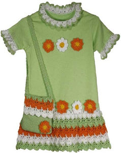 Flower Power T-Shirt Dress Crochet Pattern - Maggie's Crochet