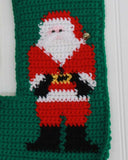 Santa and Holly Stockings Crochet Pattern - Maggie's Crochet