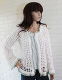 Super Easy Filet Cardigan Crochet Pattern(with 3 length options) - Maggie's Crochet