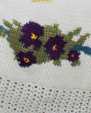 English Garden Afghan and Pillow Crochet Pattern - Maggie's Crochet