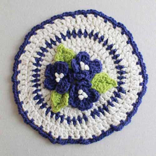Floral Bouquet of Dishcloths Set 2 Crochet Pattern - Maggie's Crochet