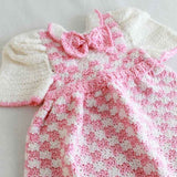 Madeline Pink Check Outfit Crochet Pattern - Maggie's Crochet
