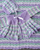 Dainty Ripple Layette Crochet Pattern - Maggie's Crochet