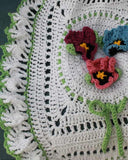 Pansy Afghan and Pillow Set Crochet Pattern - Maggie's Crochet