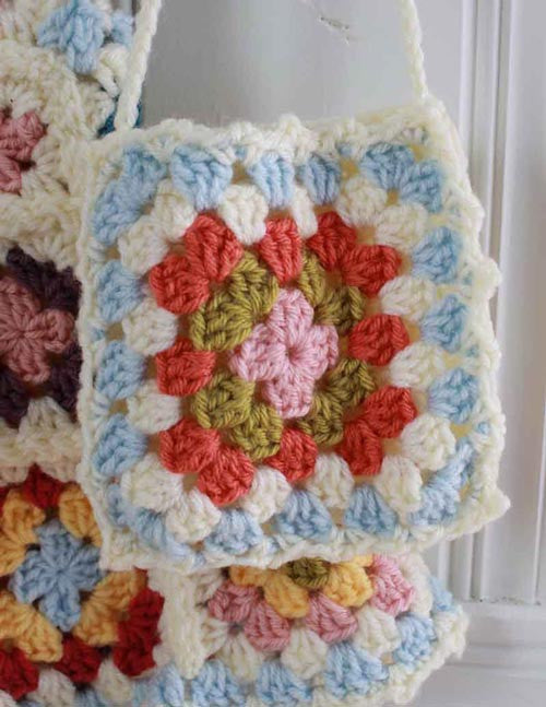 Granny Square Jumper, Hat, & Purse Crochet Pattern - Maggie's Crochet