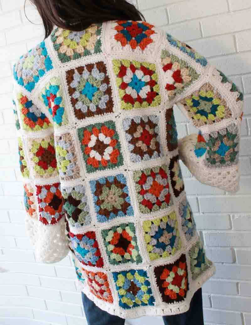 Granny Square Coat Crochet Pattern Maggie s Crochet