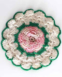 Vintage Pink Floral Potholder Crochet Patterns - Maggie's Crochet
