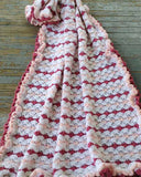 Ruffled Shell Afghan & Pillow Set Crochet Pattern - Maggie's Crochet