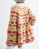 Crochet Pattern Shell Stitch Sweater Jacket Vintage - Maggie's Crochet