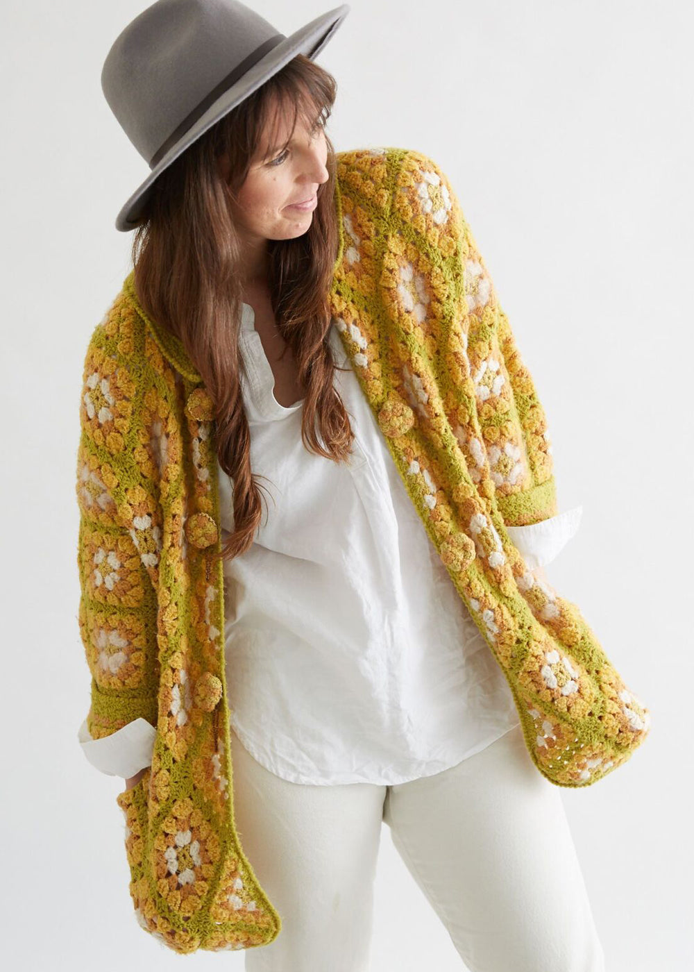Crochet Granny Square Cardigan Pattern - Maggie's Crochet