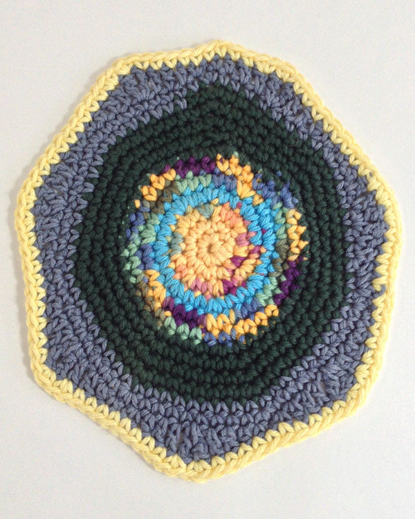 Dishcloths In The Round Crochet Pattern Set - Maggie's Crochet