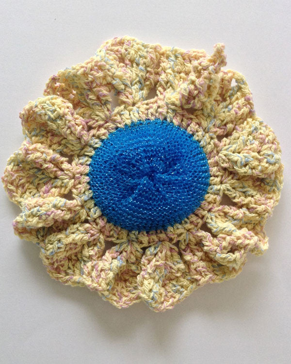 Dishcloths In The Round Crochet Pattern Set - Maggie's Crochet