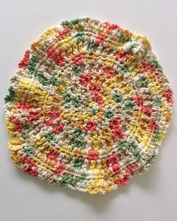 Dishcloths In The Round Crochet Pattern Set - Maggie's Crochet