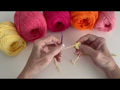 Floral Bouquet of Dishcloths Set 2 Crochet Pattern