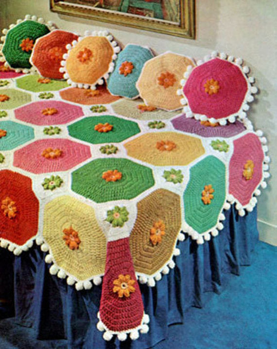 Scrap Retro Afghans Crochet Pattern