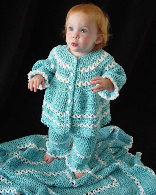 Blueberry Baby Layette Crochet Pattern