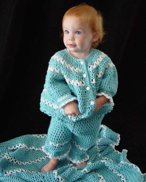 Blueberry Baby Layette Crochet Pattern