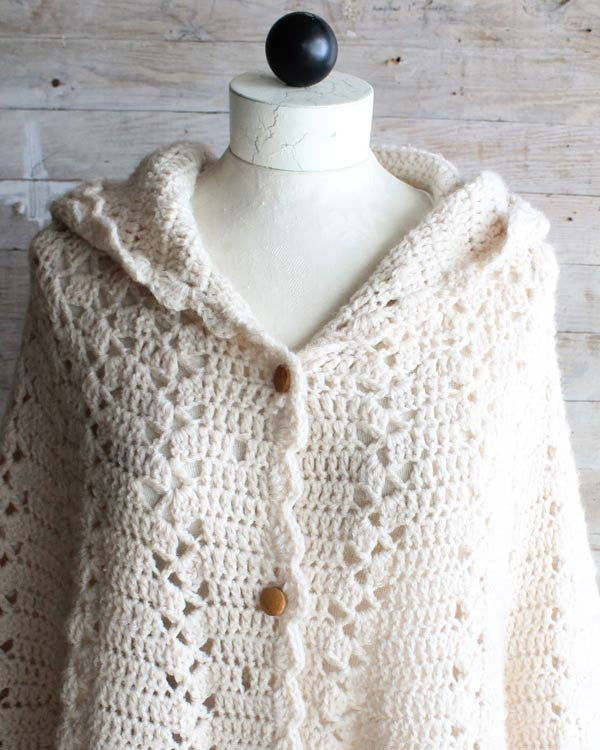 Long Hooded Cape Crochet Pattern - Maggie's Crochet