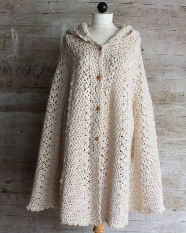 Long Hooded Cape Crochet Pattern Maggie s Crochet
