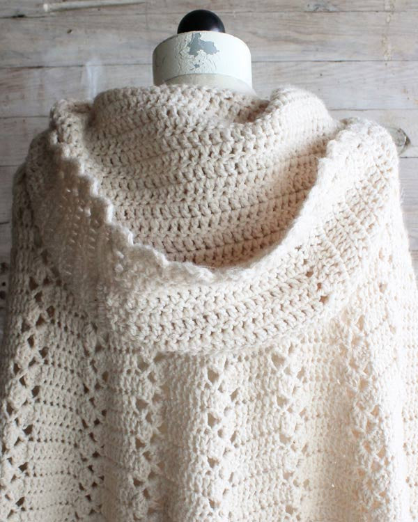 Long Hooded Cape Crochet Pattern - Maggie's Crochet