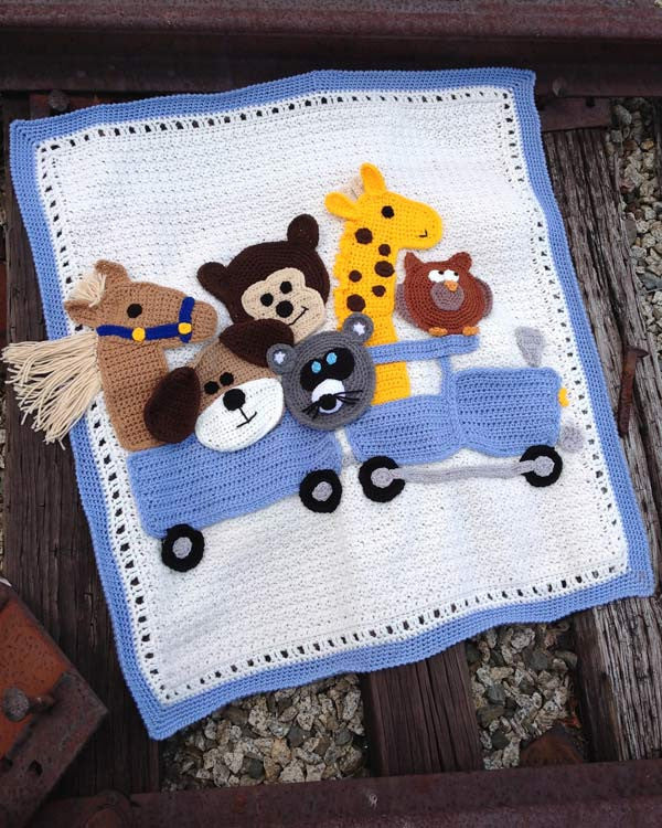 Critter Caboose Afghan Crochet Pattern - Maggie's Crochet