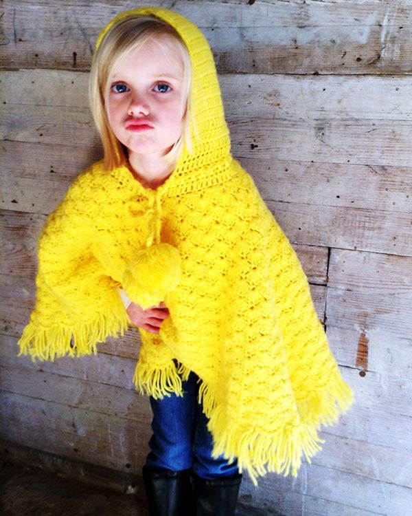 Puff Shell Poncho Crochet Pattern - Maggie's Crochet