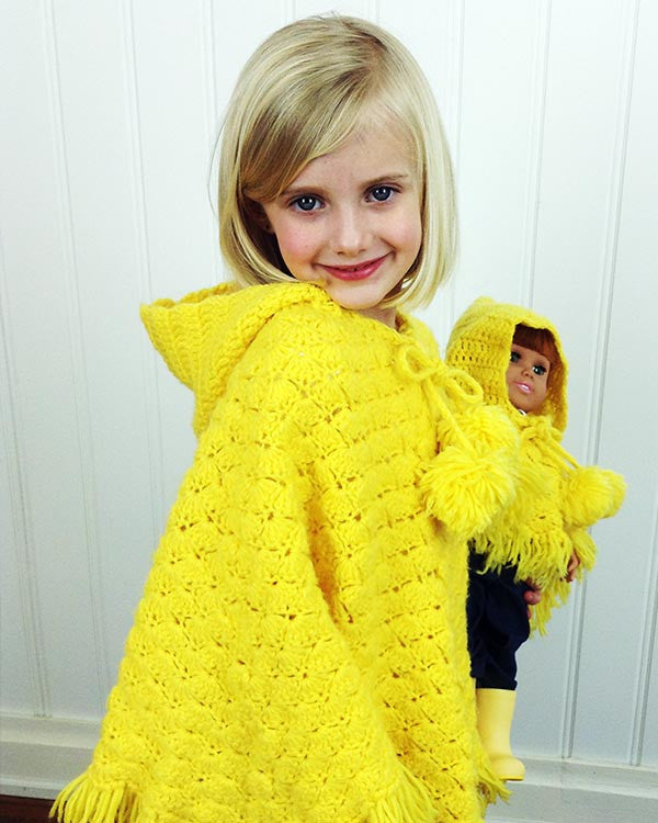 Puff Shell Poncho Crochet Pattern - Maggie's Crochet