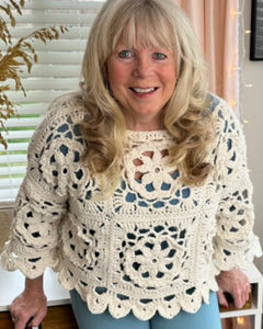 Lacy Embrace Sweater Crochet Pattern– Maggie's Crochet