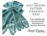 NEW Easy Crochet Pineapple Wrap Crochet Pattern