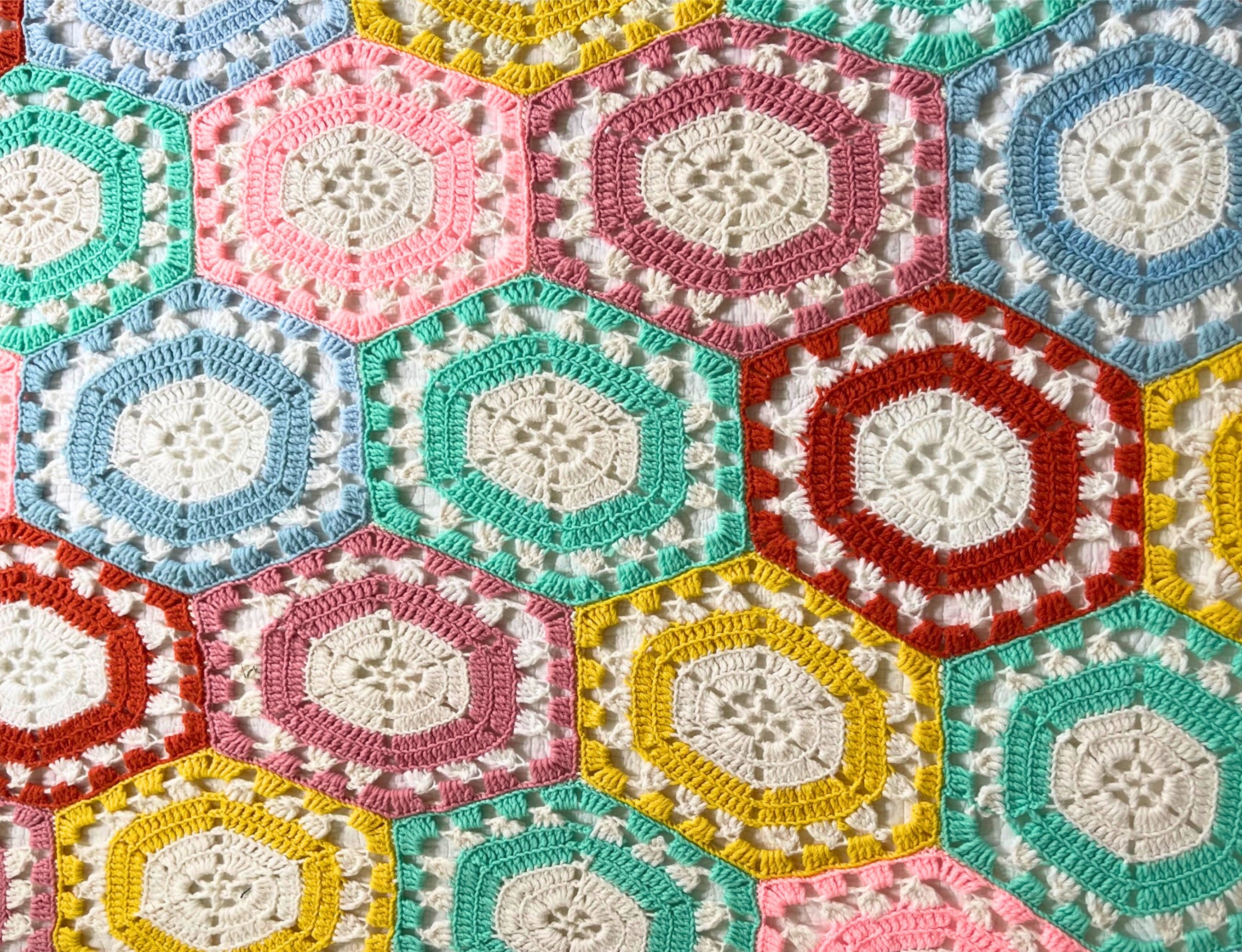 NEW Hexagon Afghan Crochet Pattern – Maggie's Crochet