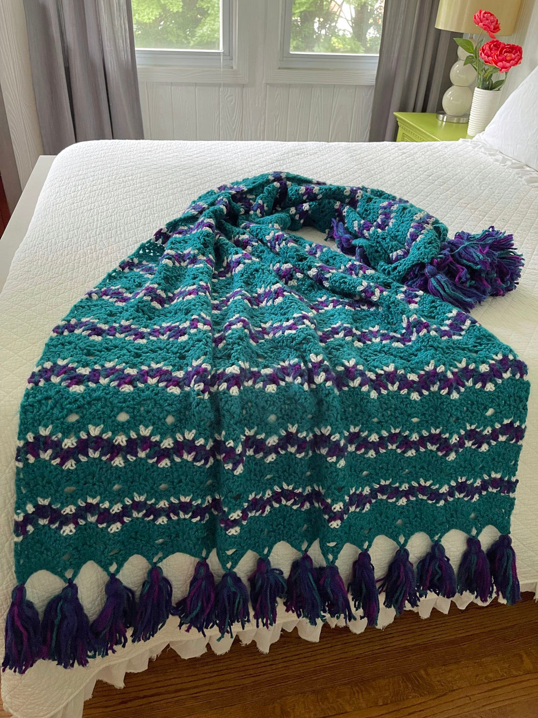 Denver Ripple Afghan – One-of-a-Kind, Only One Available - Maggie's Crochet