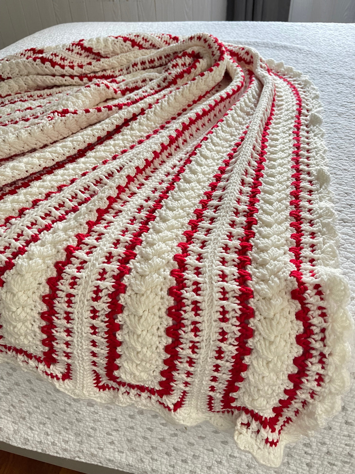 Candy Cane Panels Afghan Crochet Pattern – Maggie's Crochet