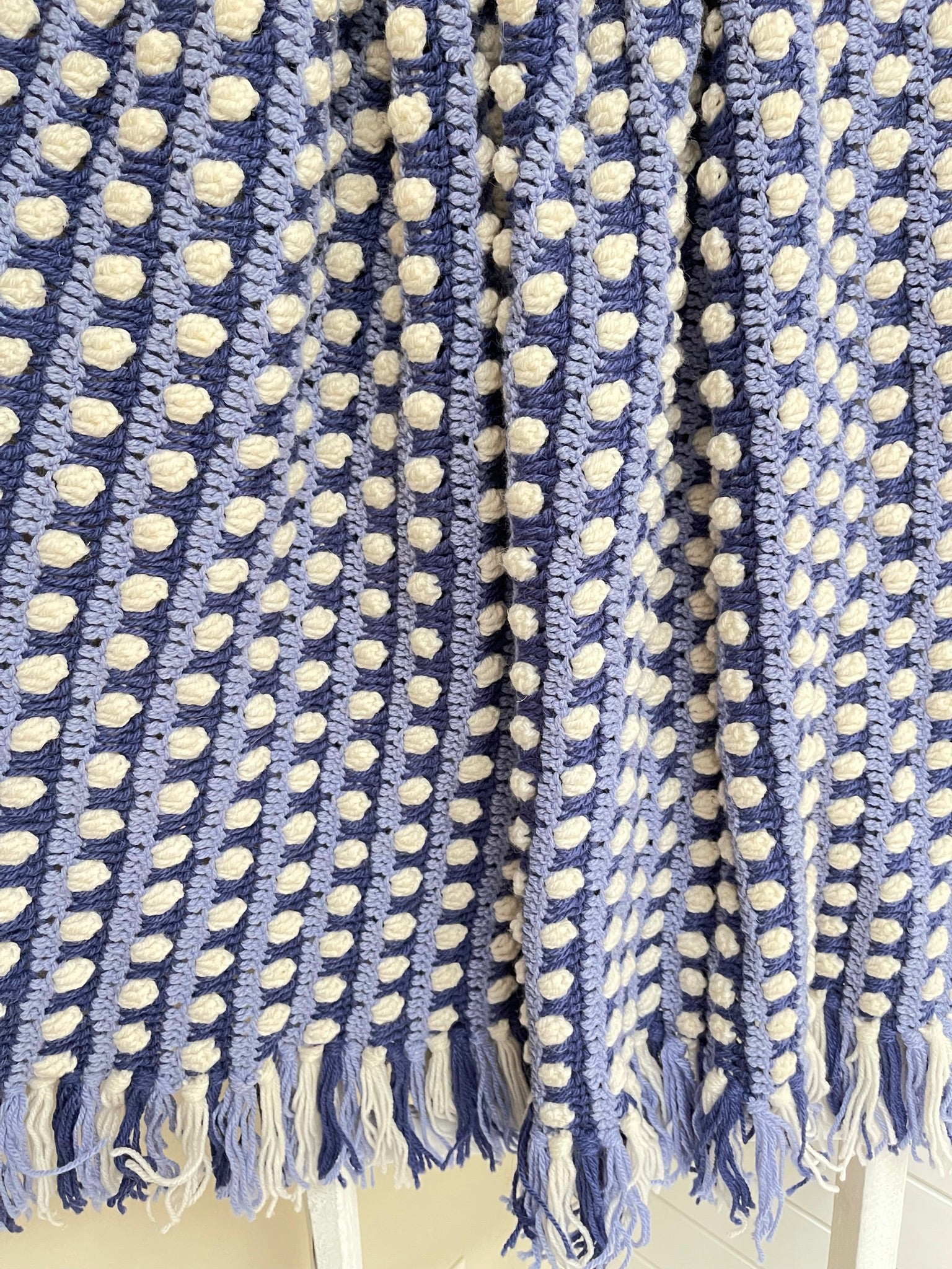 Snowfall Afghan – One-of-a-Kind, Only One Available – Maggie's Crochet