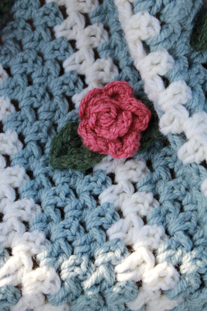 Waterfall Rose Afghan – One-of-a-Kind, Only One Available