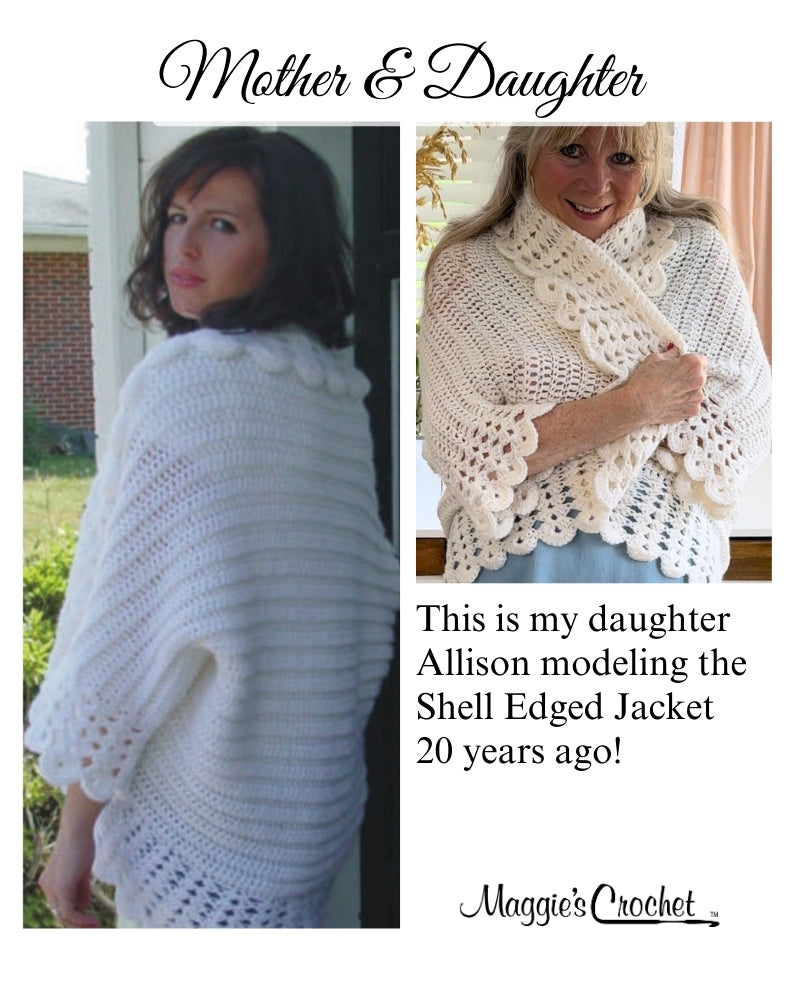 Shell Edged Jacket Crochet Pattern – Maggie's Crochet