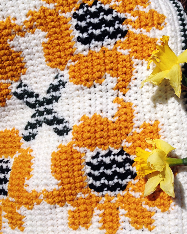Sunflower Bliss Afghan - One-of-a-Kind, Only One Available