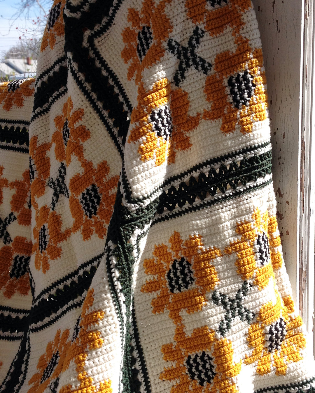 Sunflower Bliss Afghan - One-of-a-Kind, Only One Available