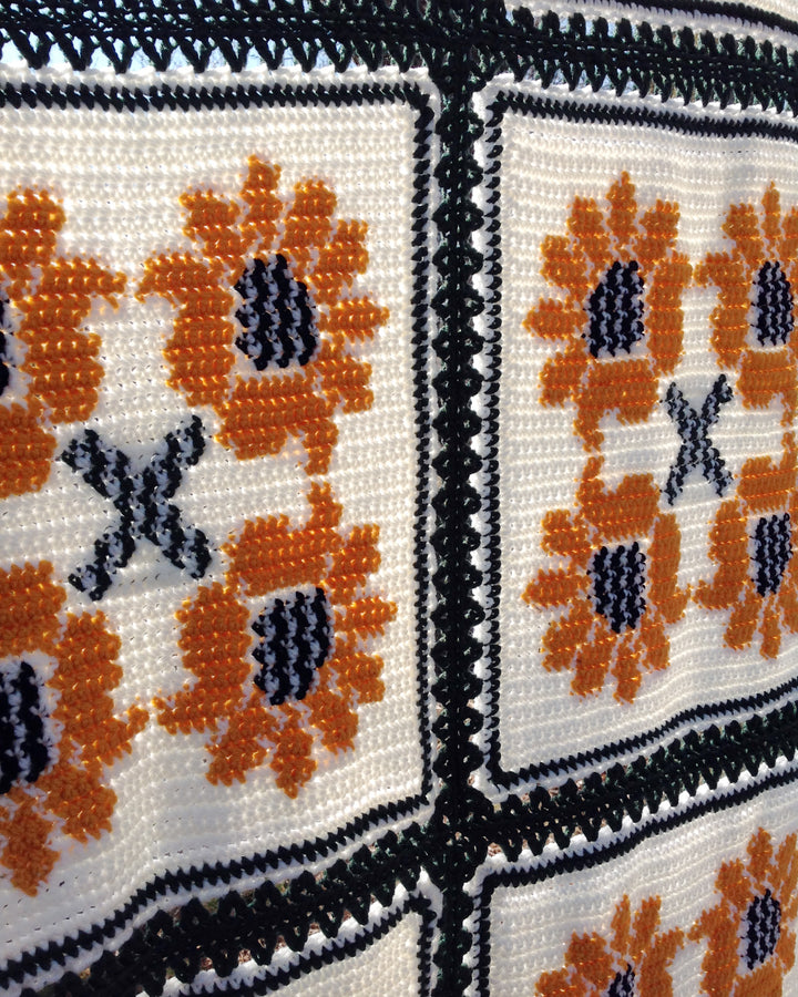 Sunflower Bliss Afghan - One-of-a-Kind, Only One Available