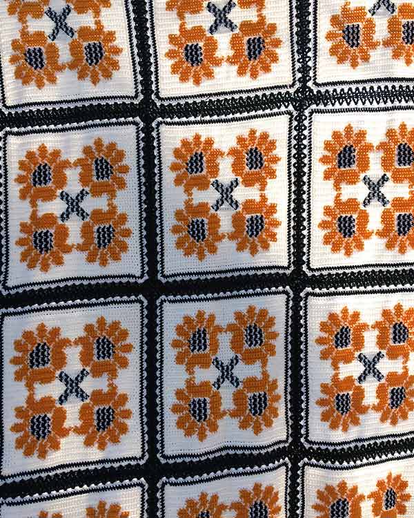 Sunflower Bliss Afghan - One-of-a-Kind, Only One Available